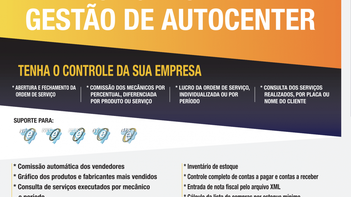 Temos a melhor solução para Auto Center e Oficina Mecânica
