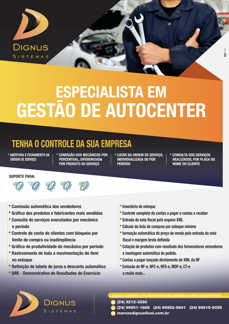 Temos a melhor solução para Auto Center e Oficina Mecânica