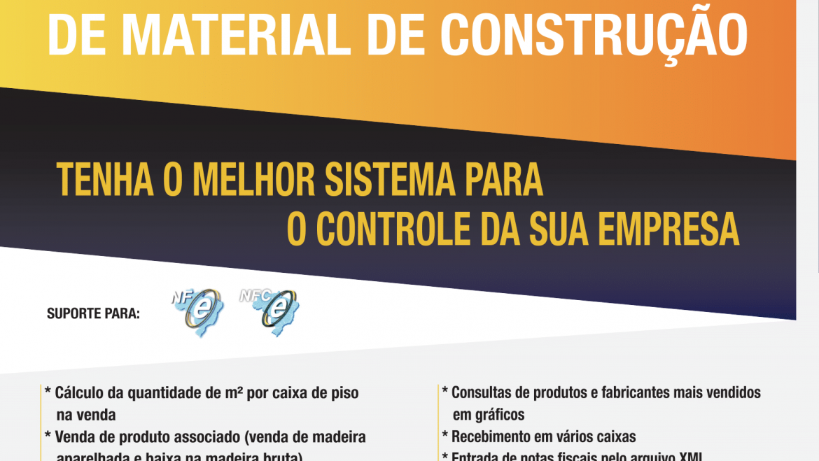 Material de Construção, temos a solução